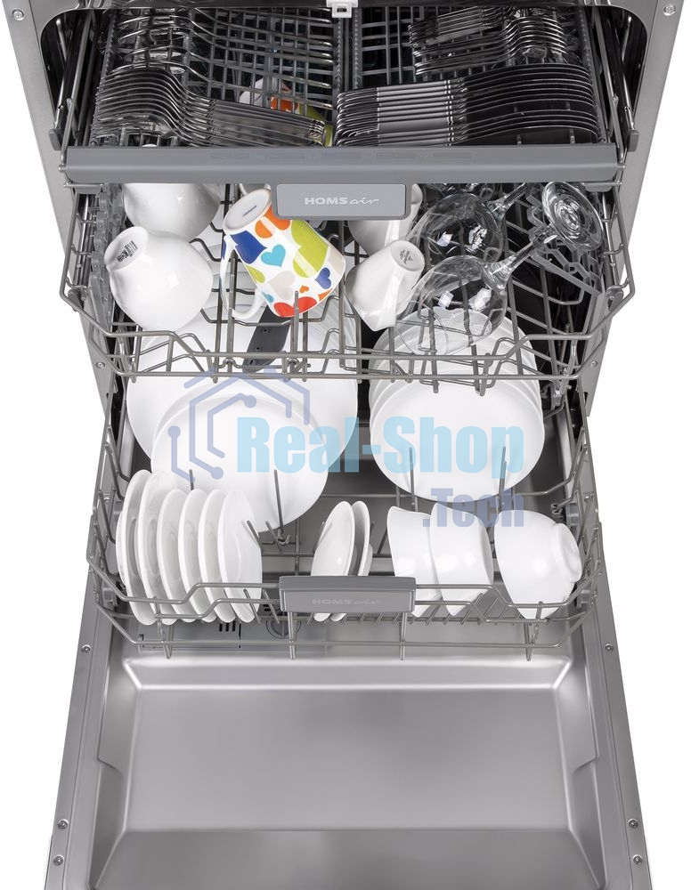 Встраиваемая посудомоечная машина HOMSair DW67M, черный, 59.8 см, 14 компл., 47 дБ, класс A++