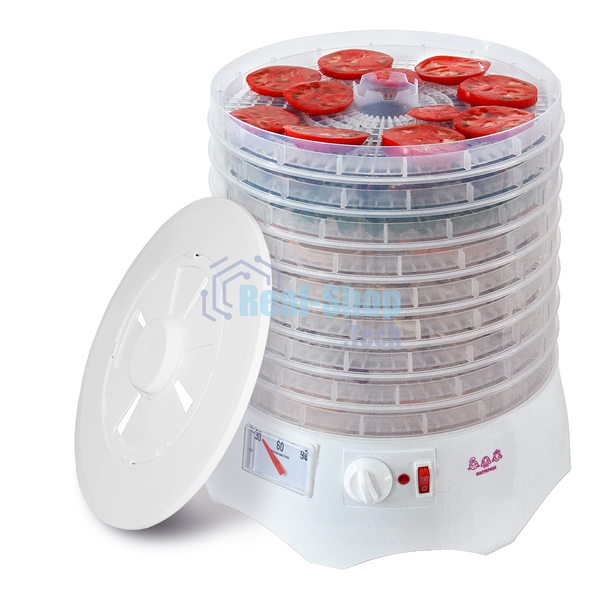 Сушилка для овощей и фруктов Мастерица EFD-0903VM с прозрачными поддонами