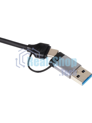 USB-концентратор VCOM DH297, USB 3.0/USB Type-C, USB/SD/TF, USB