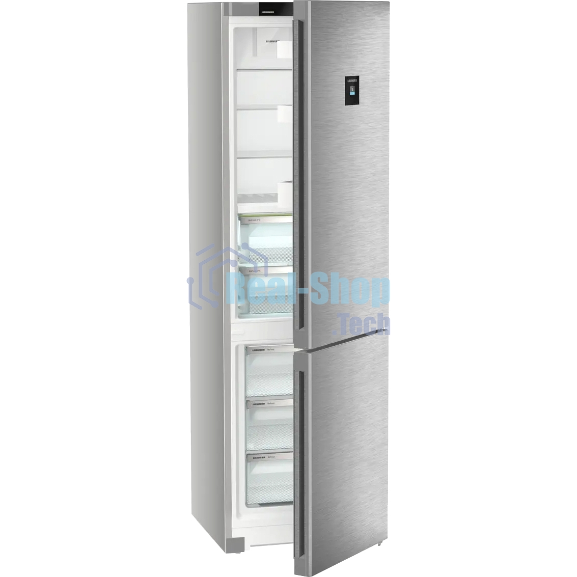 Холодильник Liebherr CBNsdc 573i-22 серебристый двухкамерный 266/94л морозилка снизу, No Frost