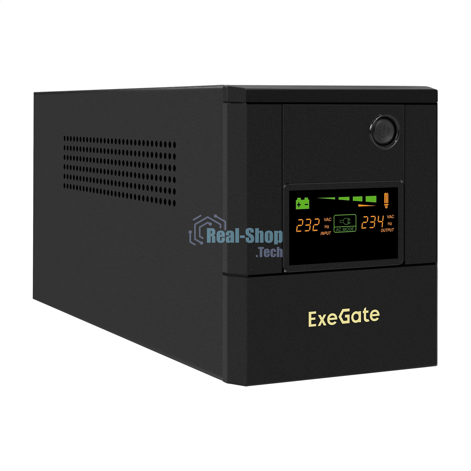 Источник бесперебойного питания ExeGate SpecialPro Smart LLB-1000.LCD.AVR.8C13 (1000VA/700W, LCD, 8*C13, батарея 12V 7.2Ah - 2 шт., металлический корпус, Black)