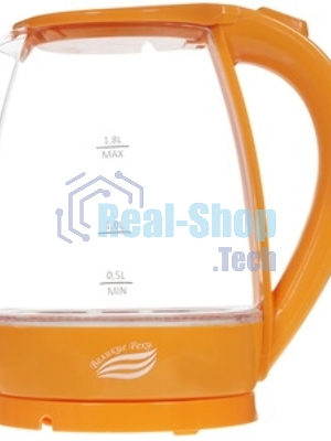 Чайник электрический Великие Реки Мая-1 бело-оранжевый