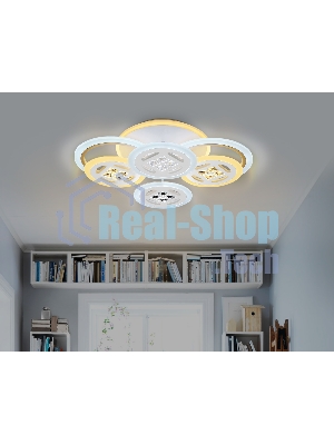 Светильник Ambrella light FA2951/6 WH белый 4200K/3000K+6400K/6400K+3000K 125W 550*405*150 (ПДУ ИК)