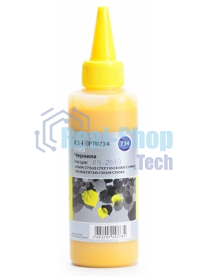 Чернила Cactus CS-I-EPT0734 желтый (100мл) Epson Stylus С79/C110/СХ3900/CX4900/CX5900