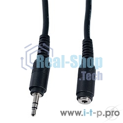 Кабель PERFEO Кабель Jack 3.5 мм вилка - Jack 3.5 мм розетка, длина 2 м