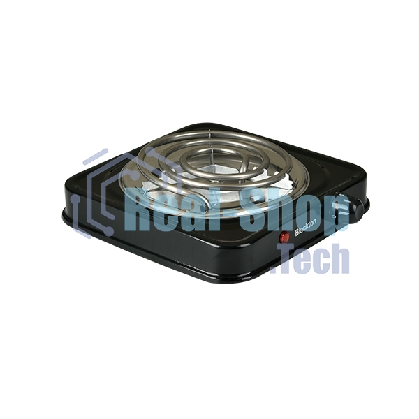 Плита настольная электрическая Blackton Bt HP102B чёрный, 1 кВт, ТЭН, конфорки - 1, нержавеющая сталь, поворотные переключатели
