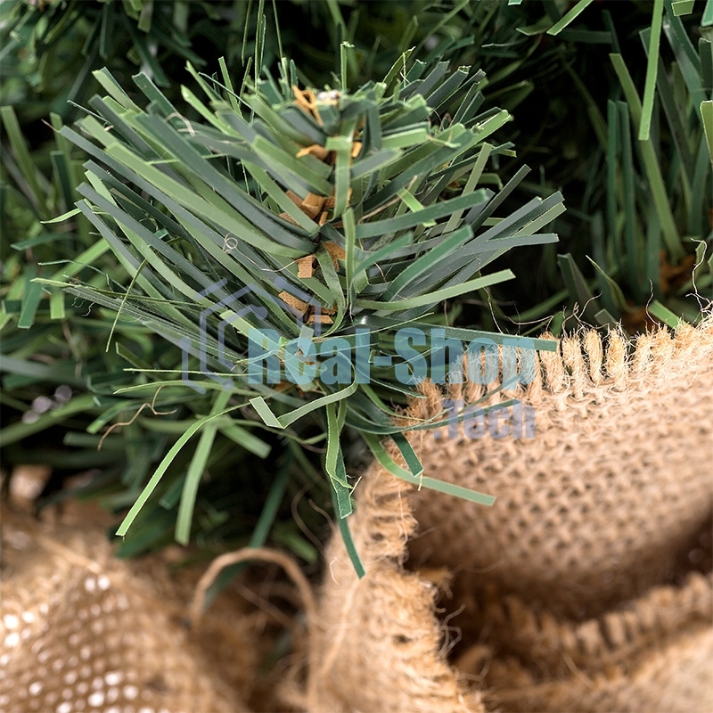 Елочка Neon-night 45 см в плетеном мешочке, ПВХ