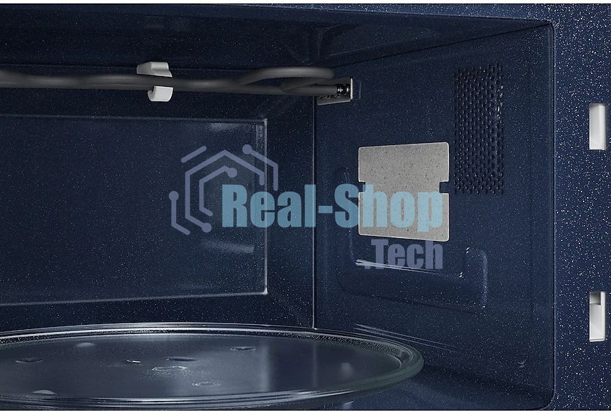 Микроволновая печь Samsung MG23T5018AN/BW голубой, 23 л, 800 Вт, переключатели - сенсор