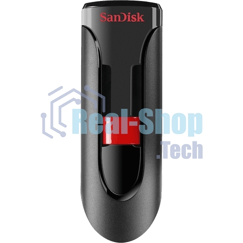 Флешка USB SanDisk CZ60 Cruzer Glide (SDCZ60-256G-B35), 256Gb, USB 2.0, R/W 30/8, черный/красный