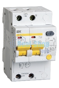 Выключатель автоматический дифференциального тока 2п C 32А 30мА тип AC 4.5кА АД-12 ИЭК MAD10-2-032-C-030