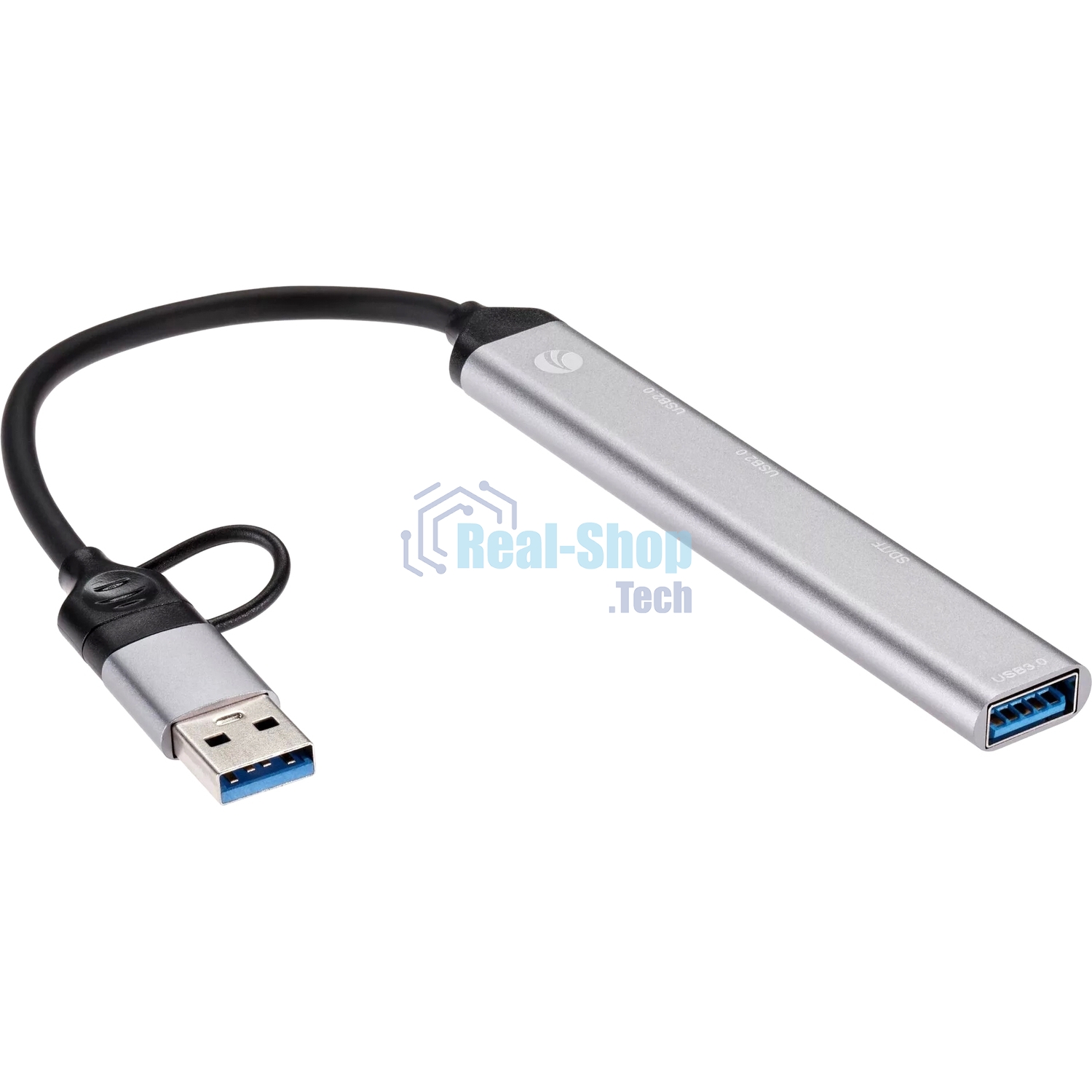 USB-концентратор TypeC+adapter-->USB3.0+2USB2,0+SD+TF, VCOM