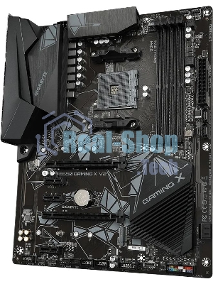 Материнская плата Gigabyte B550 GAMING X V2, AM4, AMD B550, 4xDDR4, 4xSATA, 2xM.2, 1xPCI-E 4.0 x16, 1xPCI-E 3.0 x2, 1xHDMI, 1xDVI-D, 1x 1Gb LAN, 1xUSB 3.2 Gen 2, 3xUSB 3.2 Gen 1, 2xUSB 2.0, 3x3.5 мм, 7.1, Standard-ATX