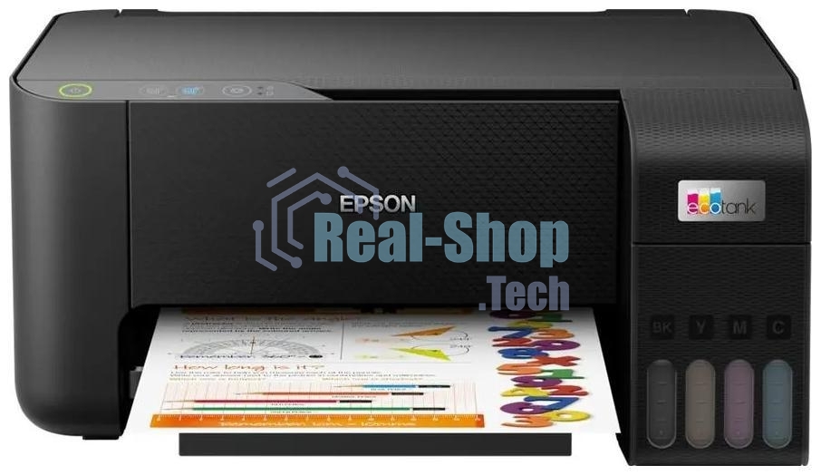 МФУ струйное Epson L3218 (C11CJ68512), принтер/сканер/копир, (A4, 5760x1440dpi, ч/б 33стр., цв. 18стр., USB, черный)