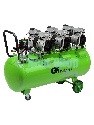 Компрессор безмаслянный малошумный Сибртех МБ 2250/100, 2250 Вт, 100л, 400 л/мин