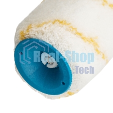 Валик в сборе Matrix полиакрил желтая полоса, 180 мм, ворс 12 мм, D 48 мм, D ручки 8 мм