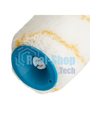 Валик в сборе Matrix полиакрил желтая полоса, 180 мм, ворс 12 мм, D 48 мм, D ручки 8 мм