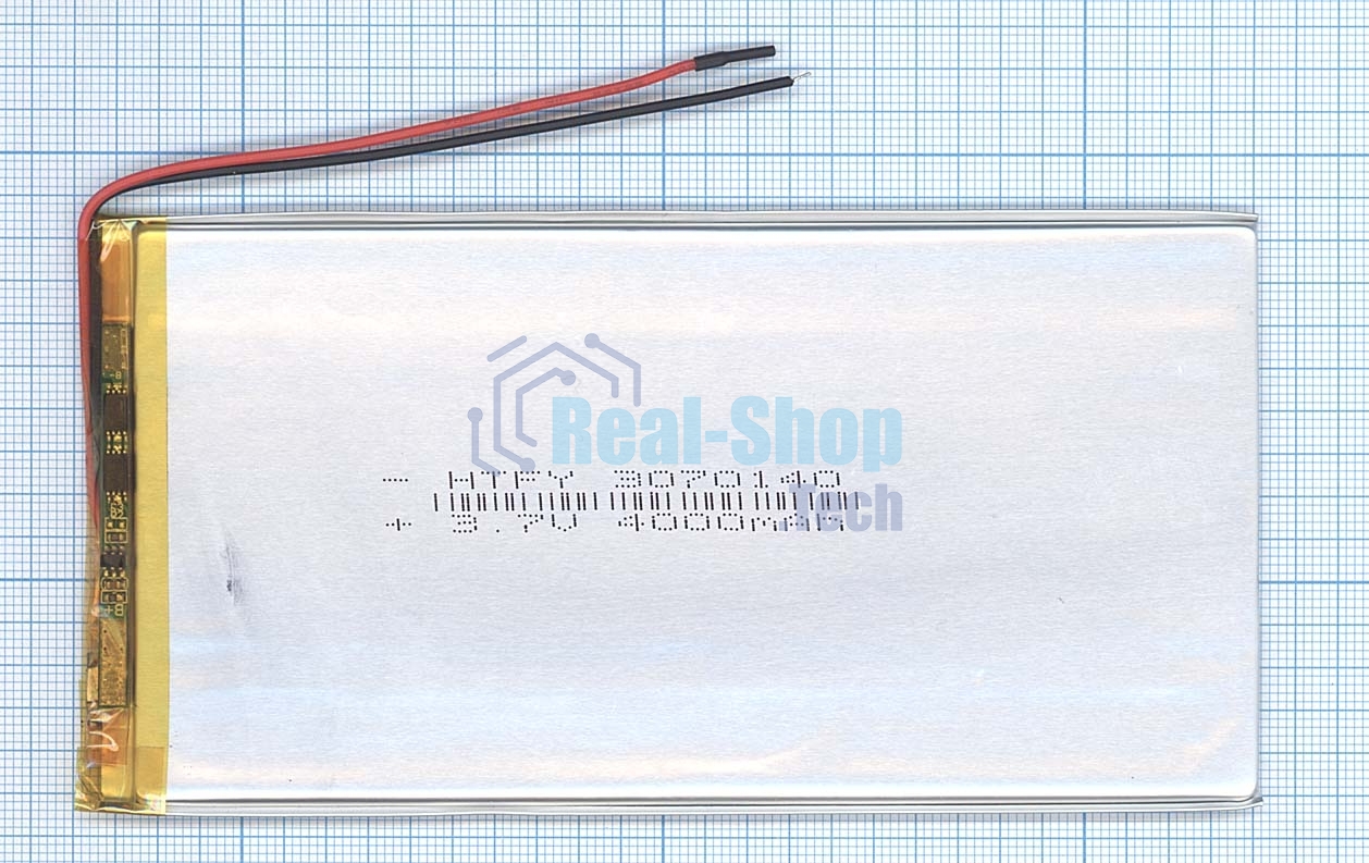 Аккумулятор Li-Pol (батарея) 3x70x140 мм 2pin 3.7V/4000mAh