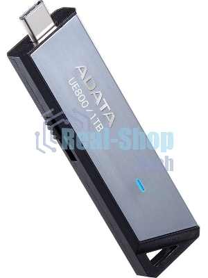 Флешка USB ADATA Elite UE800 (AELI-UE800-1T-CSG), 1Tb, Type-C USB 3.2, R/W 1000/1000, серебристый