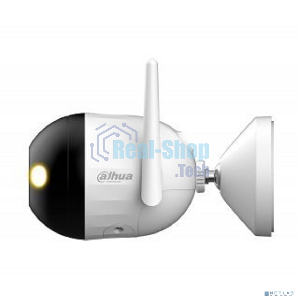 Уличная цилиндрическая IP-видеокамера Dahua DH-IPC-F2CP-PV-0280B Smart Dual Light 2Мп, 1/3” CMOS, объектив 2.8мм, видеоаналитика, ИК 30м, LED 30м, микрофон, динамик, Wi-Fi 2.4ГГц, IP67, металл пластик