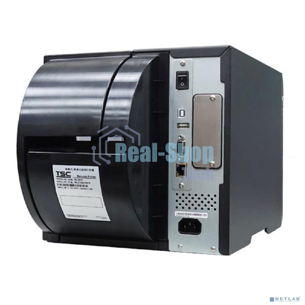 Принтер этикеток TSC ML341P (ML341P-A001-0202) стационарный, термотрансферная печать и прямая термопечать, 300 dpi, 152 мм/сек, Ethernet, RS-232, USB, Wi-Fi, черный