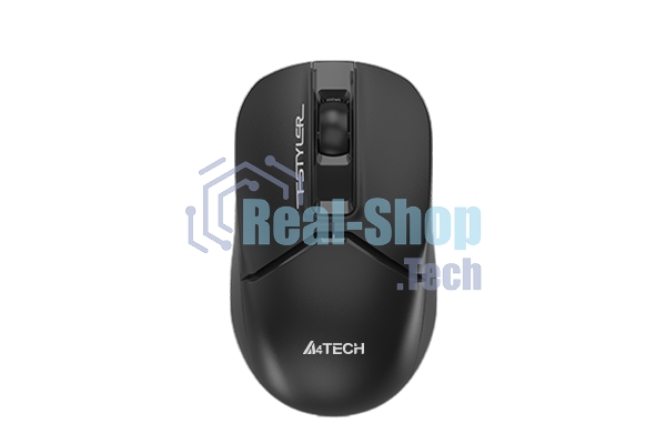 Мышь беспроводная A4Tech Fstyler FG12 черный, 1200 dpi, радиоканал, USB, кнопки - 3