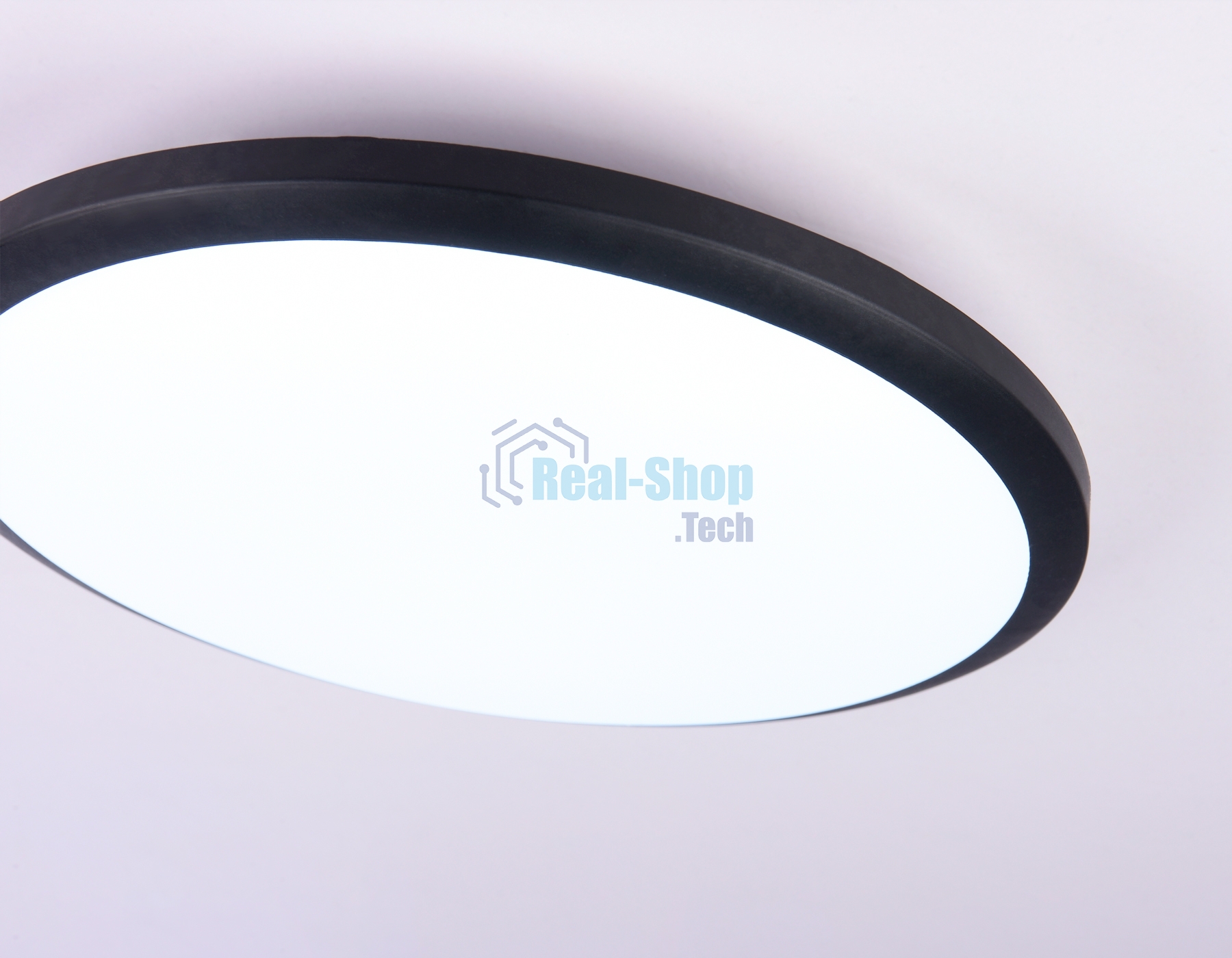 Потолочный светодиодный светильник Ambrella light FZ1233 BK черный IP44 22W 6400К D260*55 (Без ПДУ)