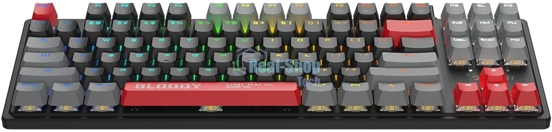 Клавиатура A4Tech S310N механическая черный/красный USB Multimedia for gamer LED кабель 1.8м