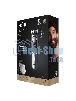Триммер Braun BT9520 серебристый (насадок в компл:4шт)
