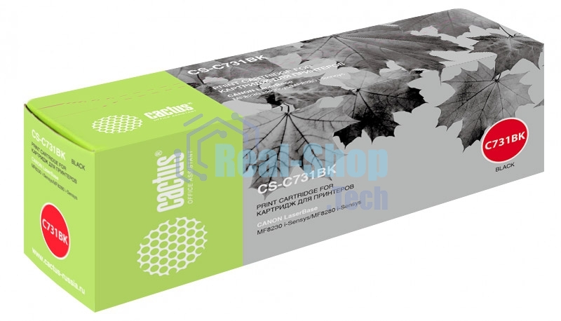 Картридж лазерный Cactus CS-C731BK черный (1600 стр.) для Canon LaserBase MF8230 i-Sensys/MF8280 i-Sensys