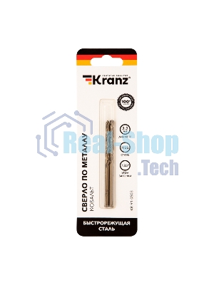 Сверло по металлу Kranz 3,2х65х36 мм 