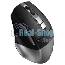 Мышь беспроводная A4Tech Fstyler FB35C серый/черный, 2000 dpi, радиоканал, Bluetooth, USB, кнопки - 6