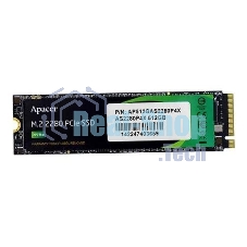 Накопитель SSD Apacer AS2280P4, 512Gb, M.2 2280, PCIe 3.0 x4, NVMe, R/W 2100/1500