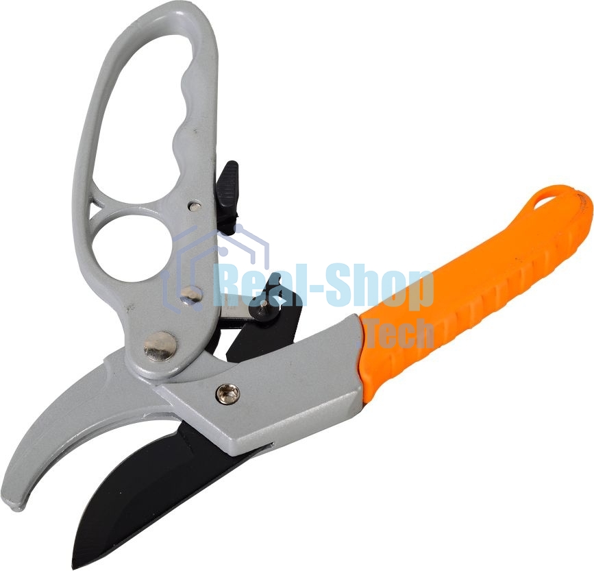 Секатор 200мм возвратная пружинахраповый механизмтефлоновое покр.металл.обрезинен.рукоятки Вихрь 73/7/3/3