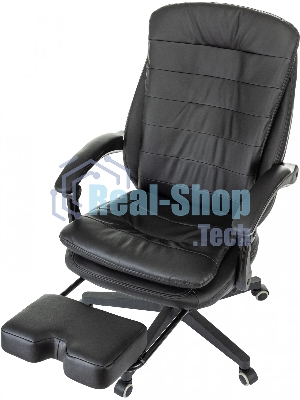 Кресло Бюрократ T-9950MSG-F/BLACK-PU черный, экокожа