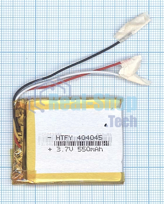 Аккумулятор Li-Pol (батарея) 4x40x45мм 3pin 3.7V/550mAh