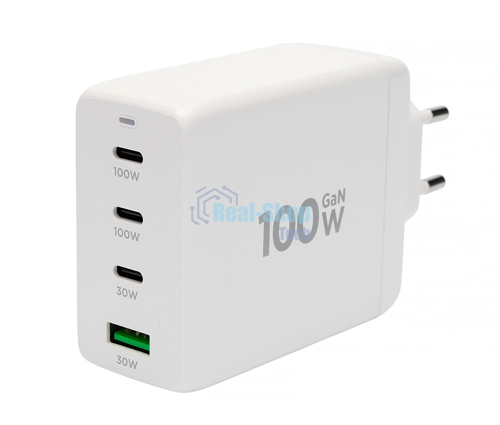 Зарядное устройство Cablexpert MP3A-PC-66 100Вт GaN, 5A, QC5.0/PD, 3xType-C, 1xUSB, белый, коробка