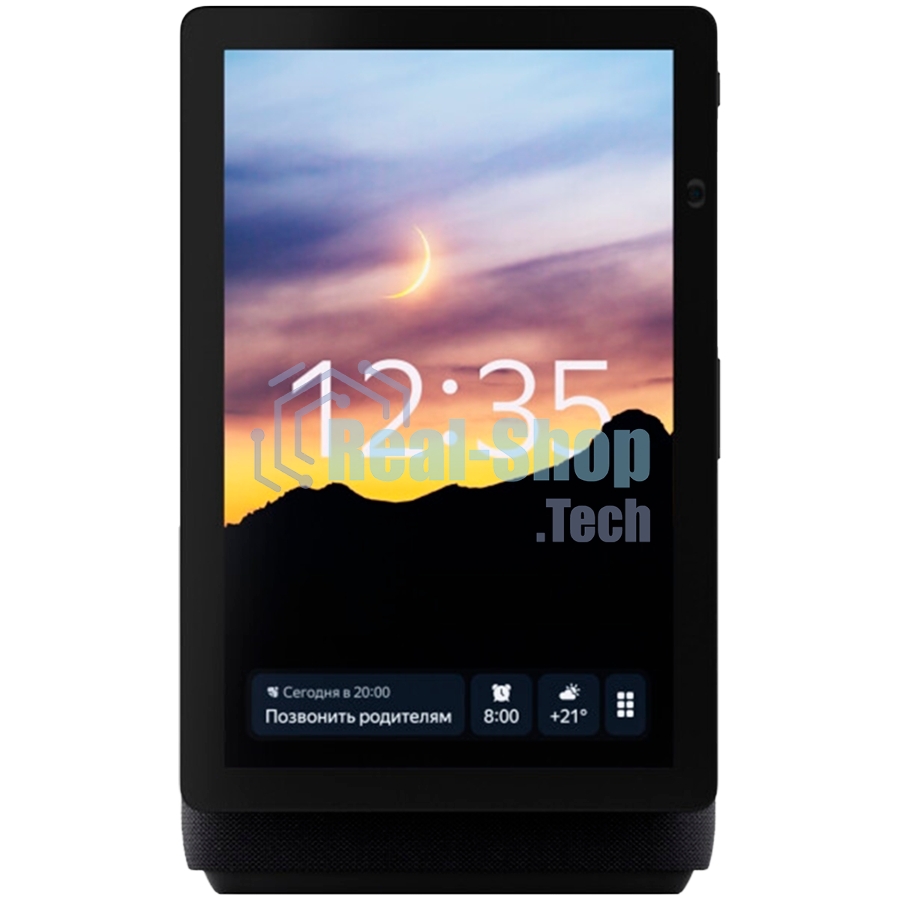 Умная колонка Яндекс Станция Дуо Макс, Zigbee, с дисплеем, 60Вт, с голосовым ассистентом Алиса на YaGPT, черный (YNDX-00055BLK)