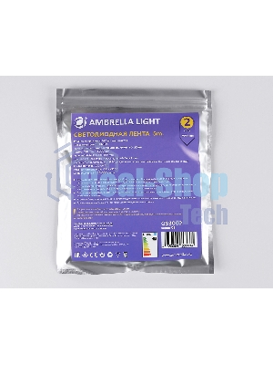 Светодиодная лента Ambrella light GS3002 2835 60Led/ 6W m/ 24V IP20 4500K/ 5000*8*1.2mm (2 конт.)