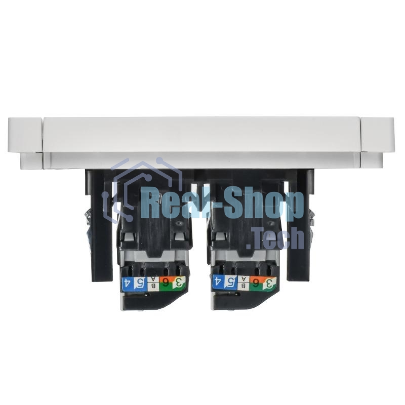 Розетка компьютерная 2-ая RJ45 кат.5E IEK FORTE&PIANO FP233 белый
