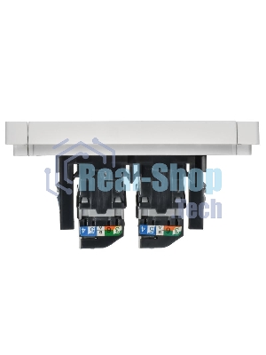 Розетка компьютерная 2-ая RJ45 кат.5E IEK FORTE&PIANO FP233 белый