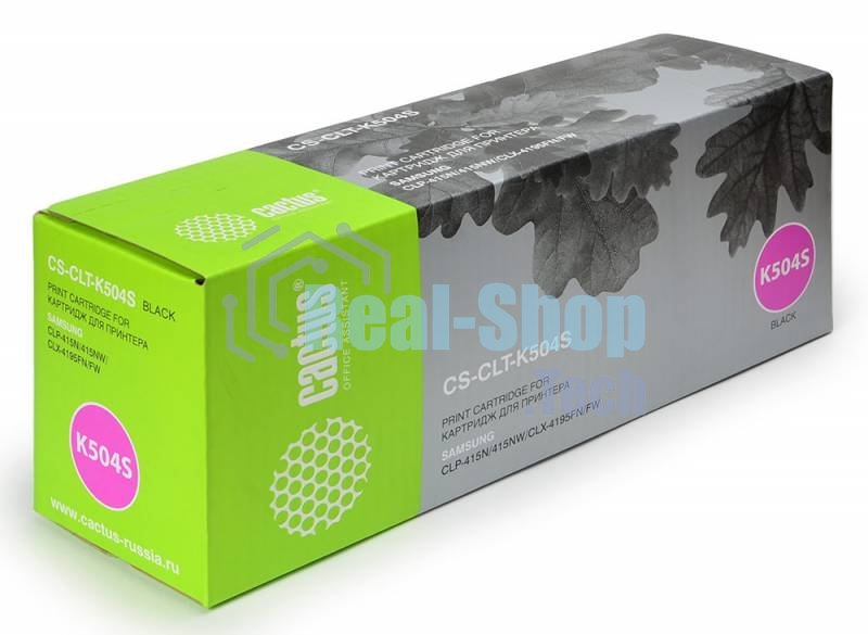 Картридж лазерный Cactus CS-CLT-K504S черный (2500 стр) для Samsung CLP 415N/CLX 4195FW/4195FN