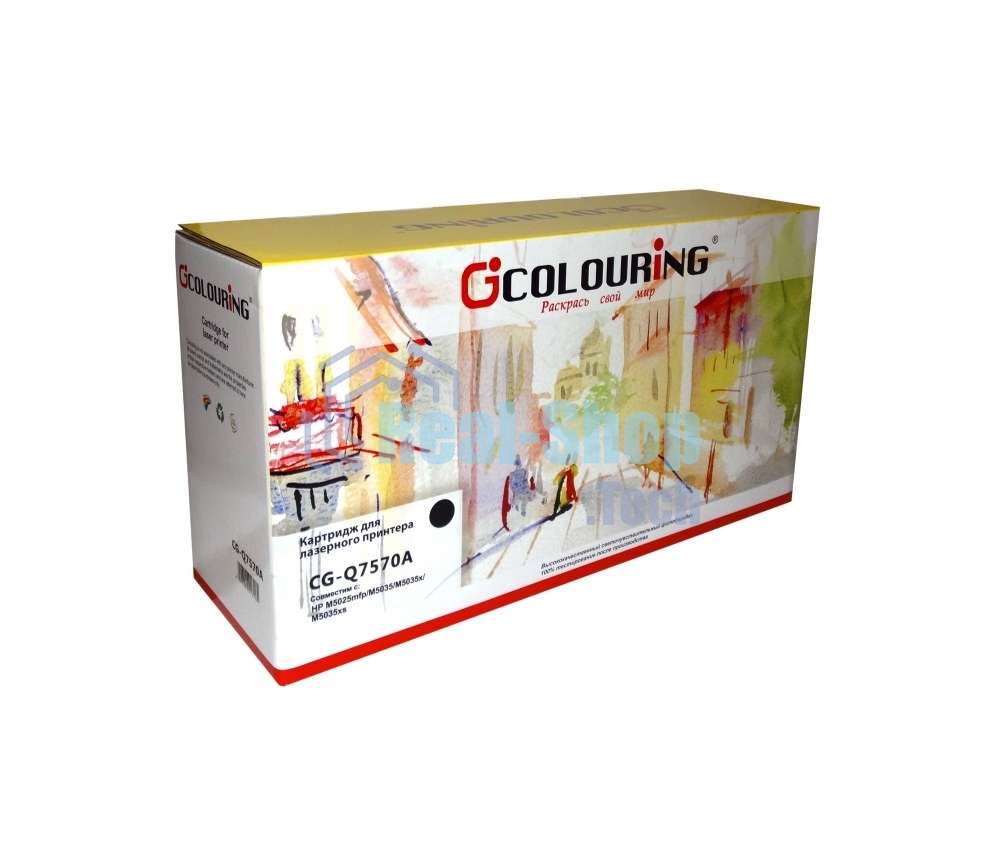 Картридж лазерный Colouring CG-Q7570A черный (15000 стр.) для HP LJ M5025mfp/M5035/M5035x/M5035xs