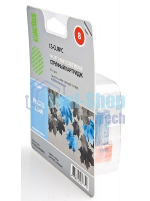 Картридж струйный Cactus CS-CLI8PC голубой (12 мл) для Canon Pixma iP6600/iP6600d/iP6700/iP6700d/MP960/MP970/PRO 9000