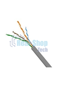 Кабель TWT UTP, 4 пары, Кат.5e, PVC, серый, 100 метров