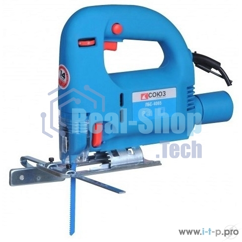 Лобзик электрический СОЮЗ ЛБС-4065, 650Вт, 70/8мм (дер/мет) 3с, рег. част, подключ. к пылесосу ЛБС-4065