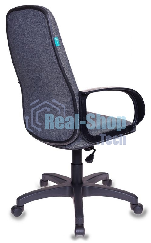 Кресло руководителя Бюрократ CH-808AXSN/Grey темно-серый 10-128 ткань, крестовина пластиковая