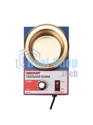 Паяльная ванна Rexant, модель R100, 300 Вт, ø 100 мм, 200-480 °C