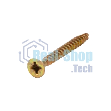 Саморез универсальный Kranz 4х40, желтый цинк, короб (200 шт./уп.)