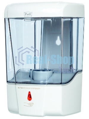 Дозатор Solinne Puff 0.6 л. белый пластик сенсорный (1277843)