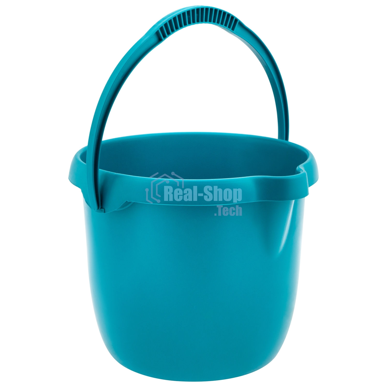 Ведро пластмассовое круглое 12 л, бирюзовое, Home Palisad